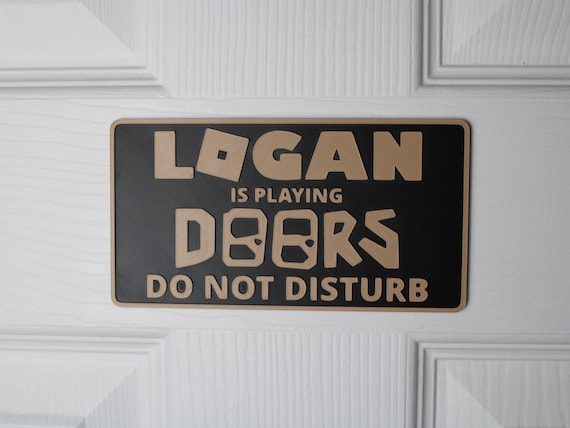 Custom Roblox Doorsdo Not Disturb Sign: Personalized Gamer Room
