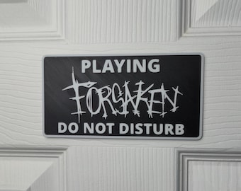 Forsaken Door Sign | Do Not Disturb - Custom 3D Printed Roblox Game