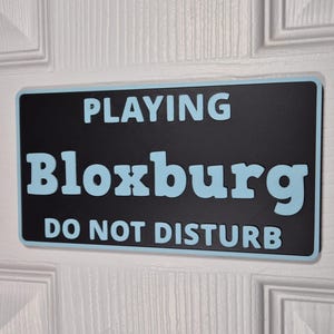 Plaque de porte Bloxburg | Ne pas déranger - Plaque de porte imprimée en 3D