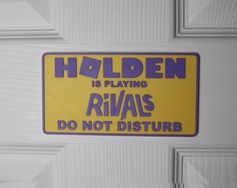 Custom Roblox Rivals Gamer Door Sign: Do Not Disturb - Personalized Name Plate
