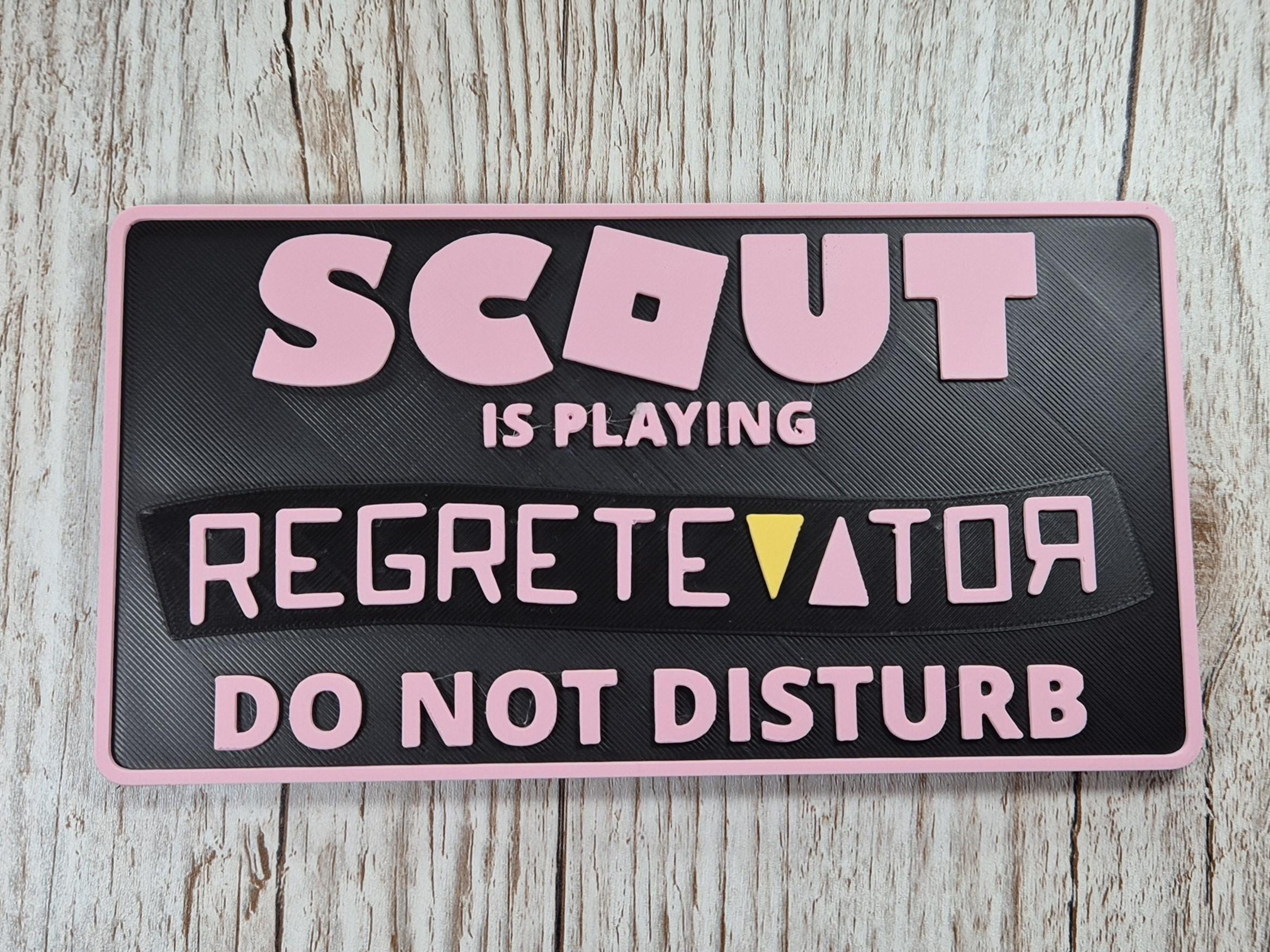 Regretevator Door Sign | Do Not Disturb | Custom Name Plate | Made