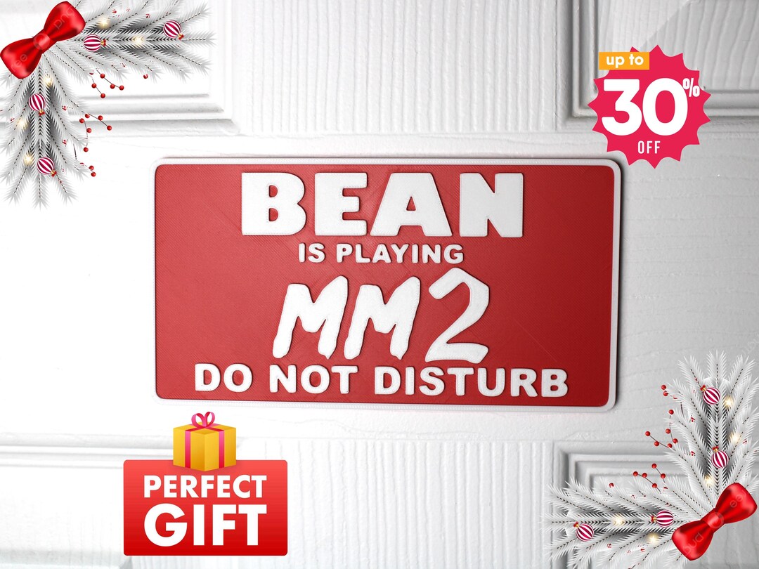 Mm2 Inoccent Sign Logo Custom Roblox MM2 Gamer Door Sign: 3D Printed Do Not Disturb - Etsy