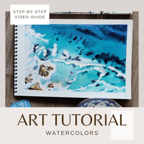 Seascape Watercolor Art Tutorial - Learn to Paint Coastal Beauty