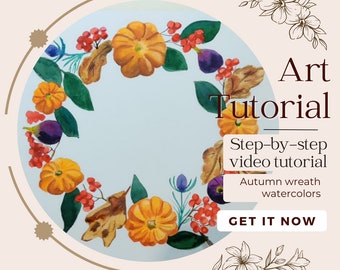 Autumn Wreath Watercolor Art Tutorial - Create Stunning Fall Decor