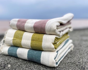 Omo handwoven Ethiopian cotton beach towel