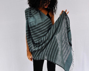 Dani handwoven Ethiopian cotton shawl