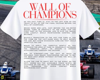 F1 Wall of Champions T-Shirt | Circuit Gilles Villeneuve, Racing Strategy