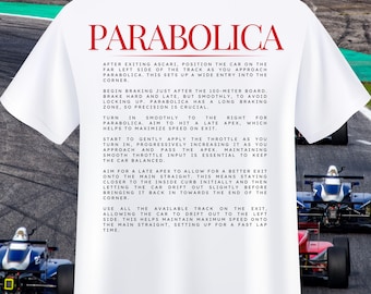 F1 Monza Parabolica T-Shirt | Italian GP Racing Gift
