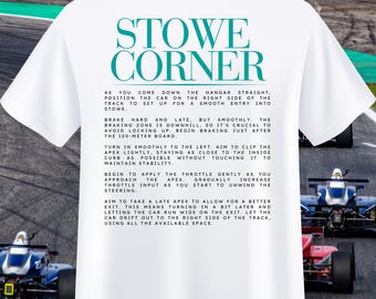 F1 Stowe Corner T-Shirt | Silverstone Racing, Driver Instructions