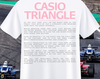 F1 Suzuka Casio Triangle T-Shirt | Racing Lap Time Tee
