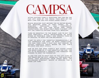 F1 Campsa T-Shirt | Circuit de Barcelona-Catalunya Racing Tee
