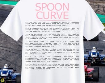 F1 Suzuka Spoon Curve T-Shirt | Japanese Racing Tee