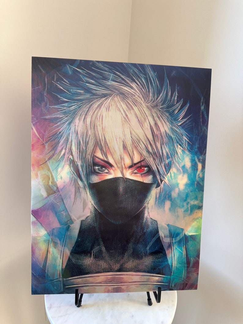 3D Lenticular Anime Poster Holographic Posters Naruto Etsy