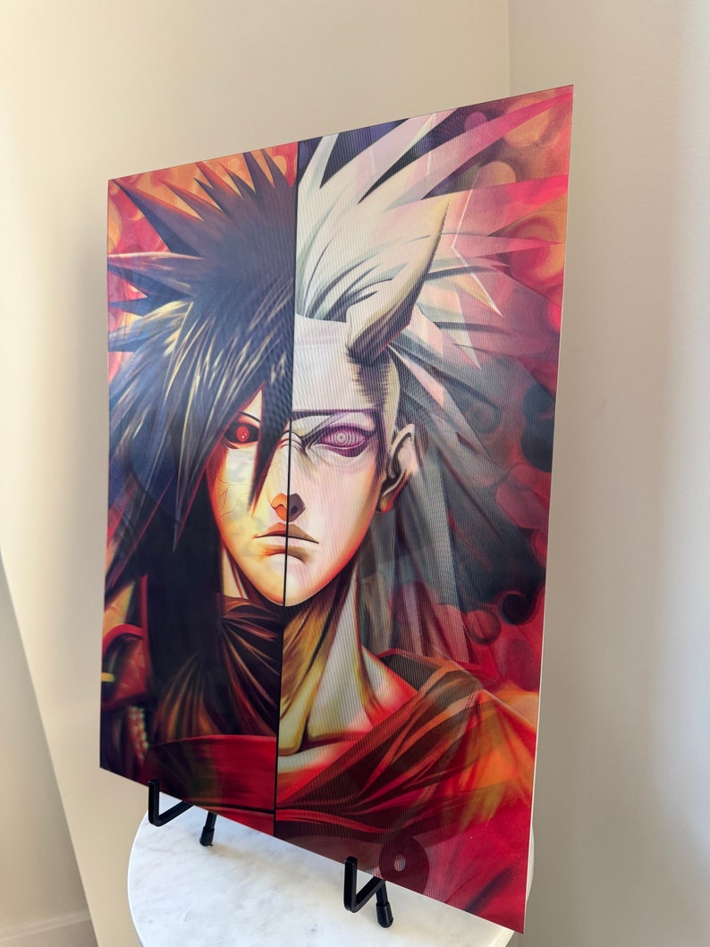 3D Lenticular Anime Poster Holographic Posters Naruto Etsy