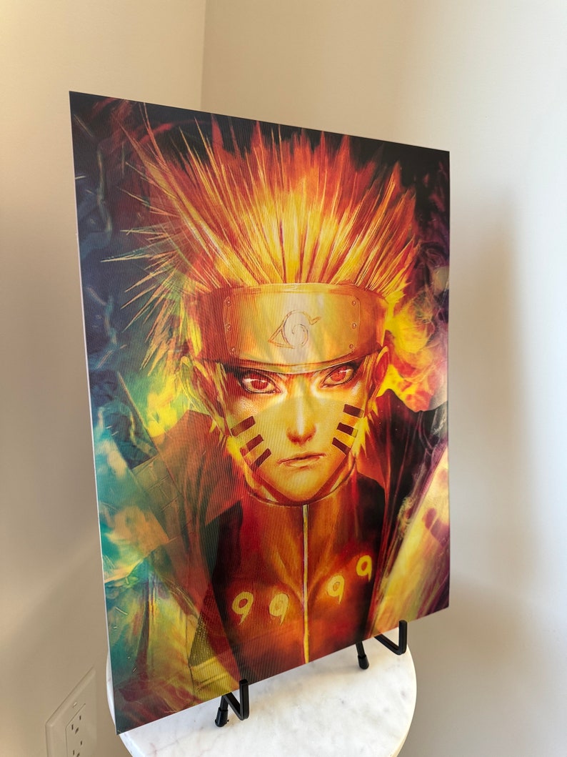 3D Lenticular Anime Poster Holographic Posters Naruto Etsy