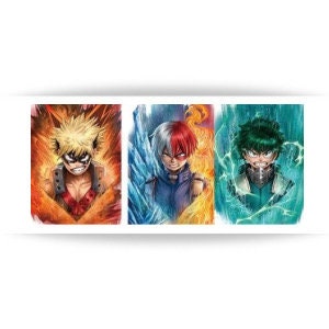 Lenticular Anime Poster | Holographische Poster | Mein Held Academia