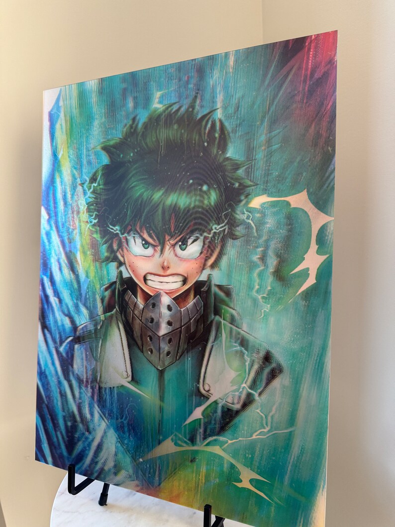 3D Lenticular Anime Poster Holographic Posters My Hero Academia Etsy