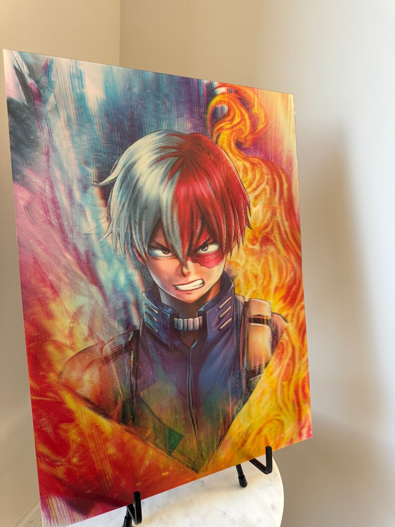 3D Lenticular Anime Poster Holographic Posters My Hero Academia Etsy