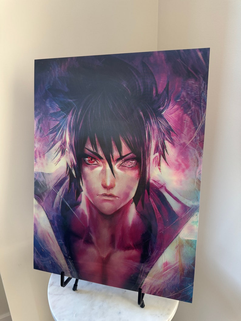 3D Lenticular Anime Poster Holographic Posters Naruto Etsy