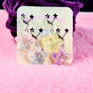 Large Star Stitch Markers 4 count for Crochet and Knitting bild 3