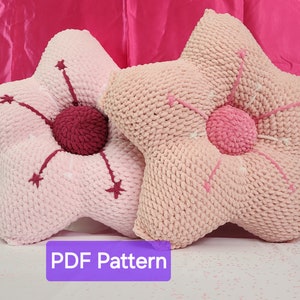 Sakura Plush Pillow Digital file Pdf Crochet Amigurumi Pattern