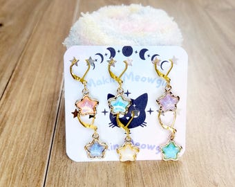 Small Star Stitch Markers for Crochet and Knitting (Set of 6)