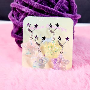 Large Star Stitch Markers 4 count for Crochet and Knitting bild 1