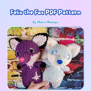 Felix the Fox Digital file Pdf Crochet Amigurumi Pattern