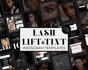 140 Lash Lift Instagram Template, Lash Lift and Tint Instagram Post, LVL Instagram Posts, Lash Perm, Lash Tech Social Media, Eyelash Lift