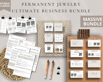 Dauerhaftes Schmuck Business Starter Kit, Dauerhafte Einverständniserklärungen, Dauerhaftes Schmuck Freigabeformular, Dauerhafte Schmuck Pflege Karte, Canva