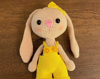 Lapin Amigurumi au crochet - Lapin Amigurumi mignon - Lapin fait main pour enfants - Lapin au crochet - Modèle Amigurumi - Poupée Amigurumi