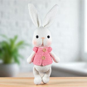 Handgemachtes Amigurumi Häschen – weiches gehäkeltes Plüschtier – Geschenk für Kinder & Babyparty