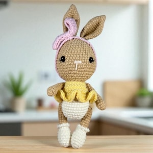 Handgemachtes Amigurumi Häschen – weiches gehäkeltes Plüschtier – Geschenk für Kinder & Babyparty