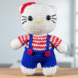 Handmade Amigurumi Kitty – Soft Plush Cat Toy – Gift for Kids & Baby Showers