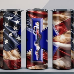 EMT Paramedic Tumbler Wrap Digital Download 20oz Skinny Tumbler Straight TumblerWrap PNG Instant Download Emergency Medicine Seamless