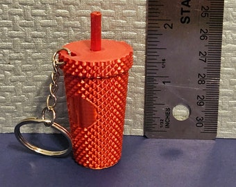 Red cup keychain