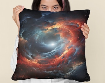 Kosmisches Dekokissen | Galaxie Kissen Geschenkidee | Geschenk für Weltraum-Liebhaber | Gewebtes Raumkissen Home Decor | Galaktisches Housewarminggeschenk