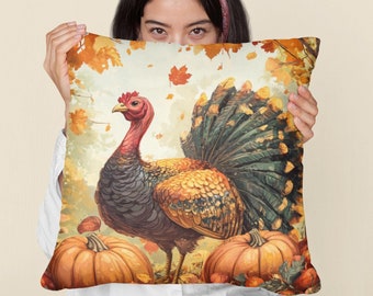 Turkije Sierkussen | Herfstsierkussen | Oogstdecoratie | Thanksgiving kussen rustiek natuur kussen huisdecoratie | Herfsthuisdecoratie
