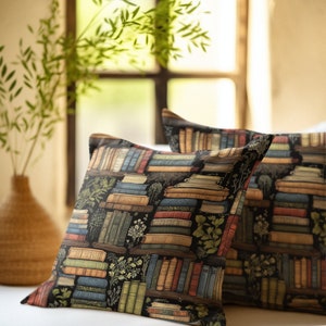 bookish pillow for book lover