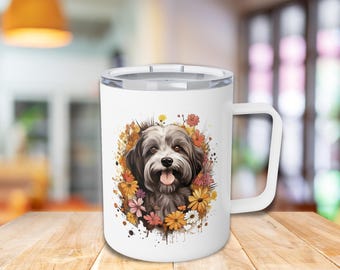 Personalized Havanese Insulated Coffee Mug | Cute Havanese Travel Mug Gift for Havanese Lovers | Havanese Mom Gift | Dog Lover Mug
