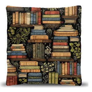 books woven pillow
