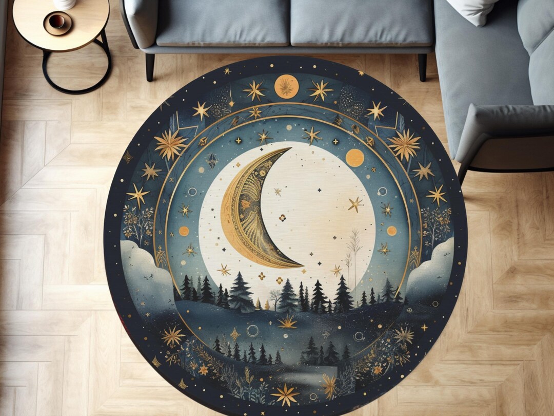 Celestial Nature Round Rug | Nature Home Gift for Nature Lovers ...