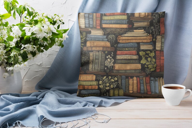 book club pillow decor