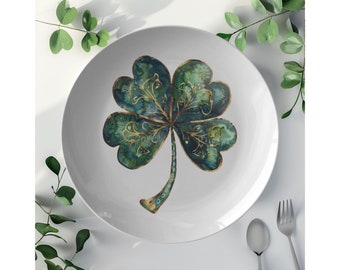 Hushee 6 Pcs St. Patrick's Day Dessert Plate 6 Inch Round Ceramic Plate - View #2