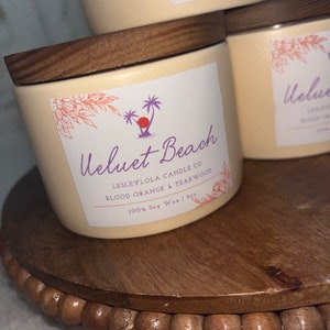 Velvet Beach Candle 100% Soy Wax image 2