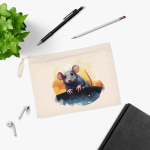 Rat Pencil Case, Rat Stationary, tiny rat bag