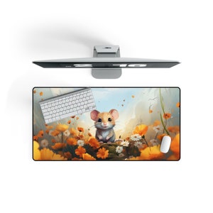 Rat desk mat, Desk Mats rat mouse pad, rat gift flowers