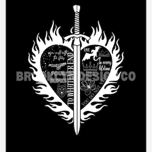 Throne of Glass fan art, digital prints for merchandise, art for clothes.