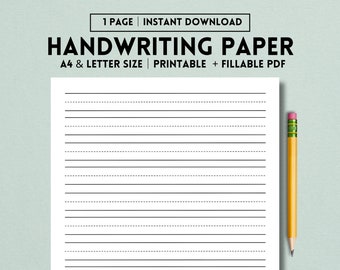 Handschrift Praxis Papier zum Ausdrucken, druckbares Briefpapier, Schreibkunst Arbeitsblatt, Handschrift Praxis für Kinder und Erwachsene, Schreib Praxis