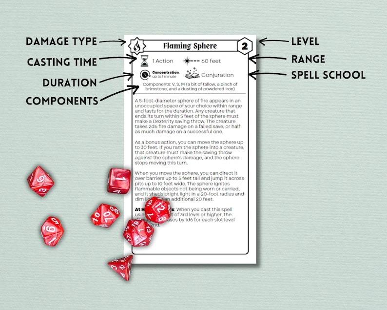 Dnd Cards, 5e, Dnd Spellcards, Dnd Spell Cards, Dnd Printable, Dnd Spellbook, Dnd Player ...